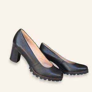 Professional comfort Wondersfly Black Leather Extra light Pumps size 36